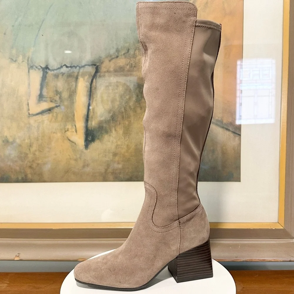 🌸BORN🌸 Tenor Waterproof Knee High Suede Boot Size: 6M